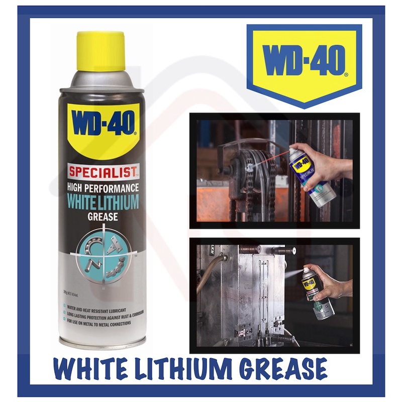 Wd 40 white lithium grease for motorcycle chain sale