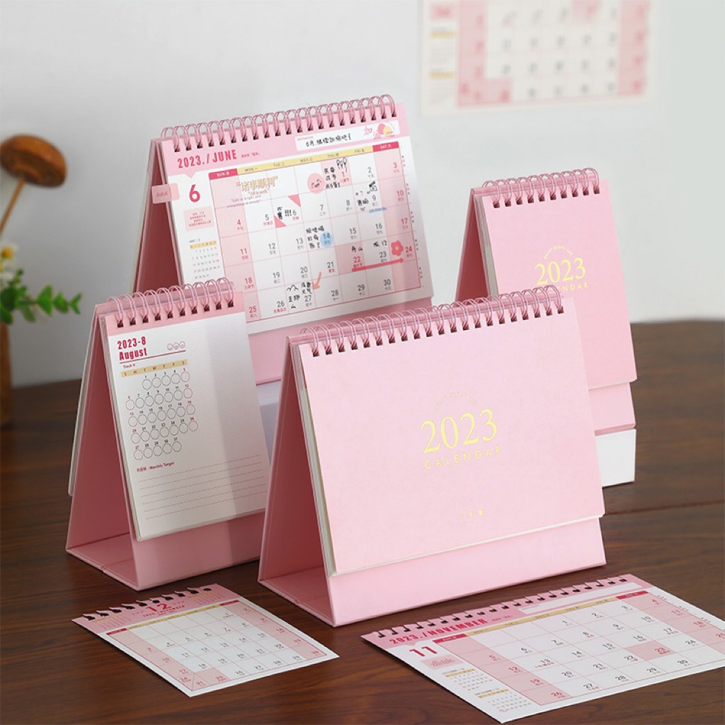 2023 Calendar Simple Ins Retro Desktop Notepad Calendar Book Planner