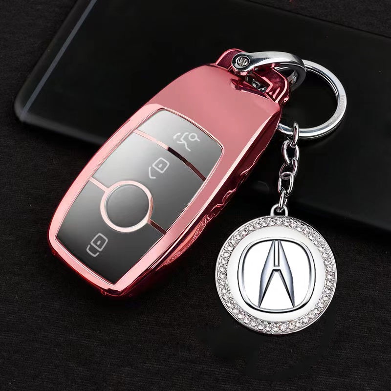 1pc For Acura Integra Mdx Tl Tsx Rsx Rdx Car Keychain Pendant Auto Diamond Key Chain Key Holder 