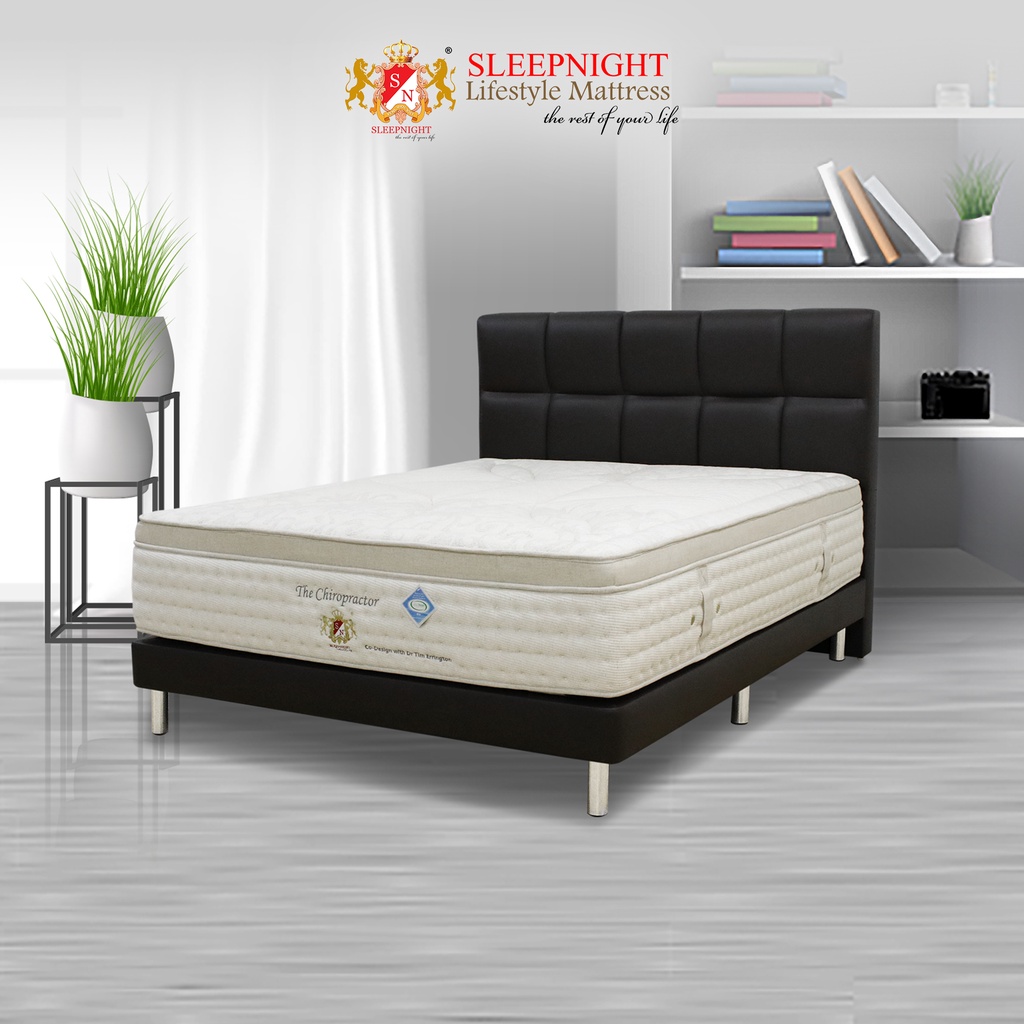 [SG Brand] SLEEPNIGHT The Chiropractor Mattress (13") & Bedframe Set