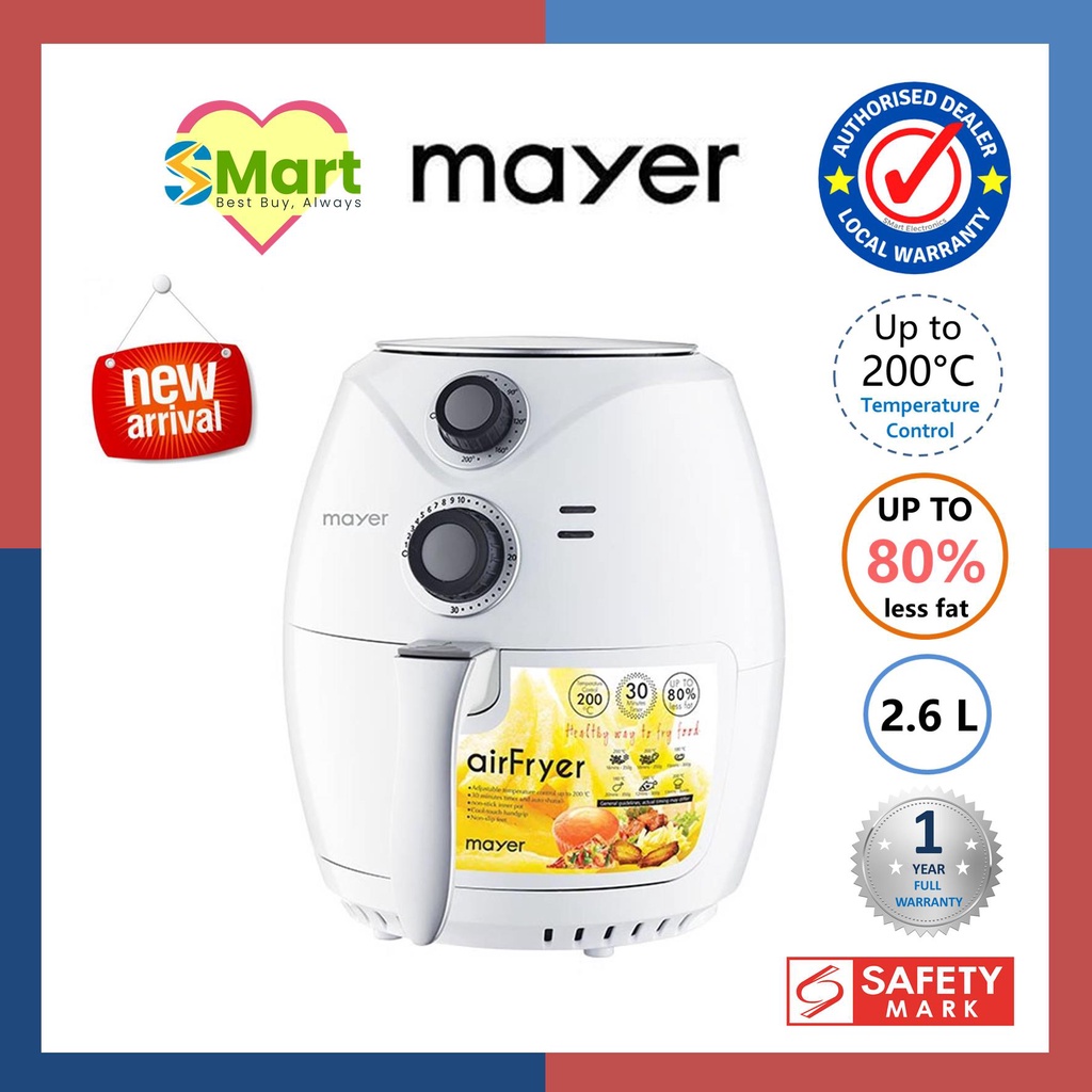 Mayer 2.6L Air Fryer [MMAF68] Shopee Singapore