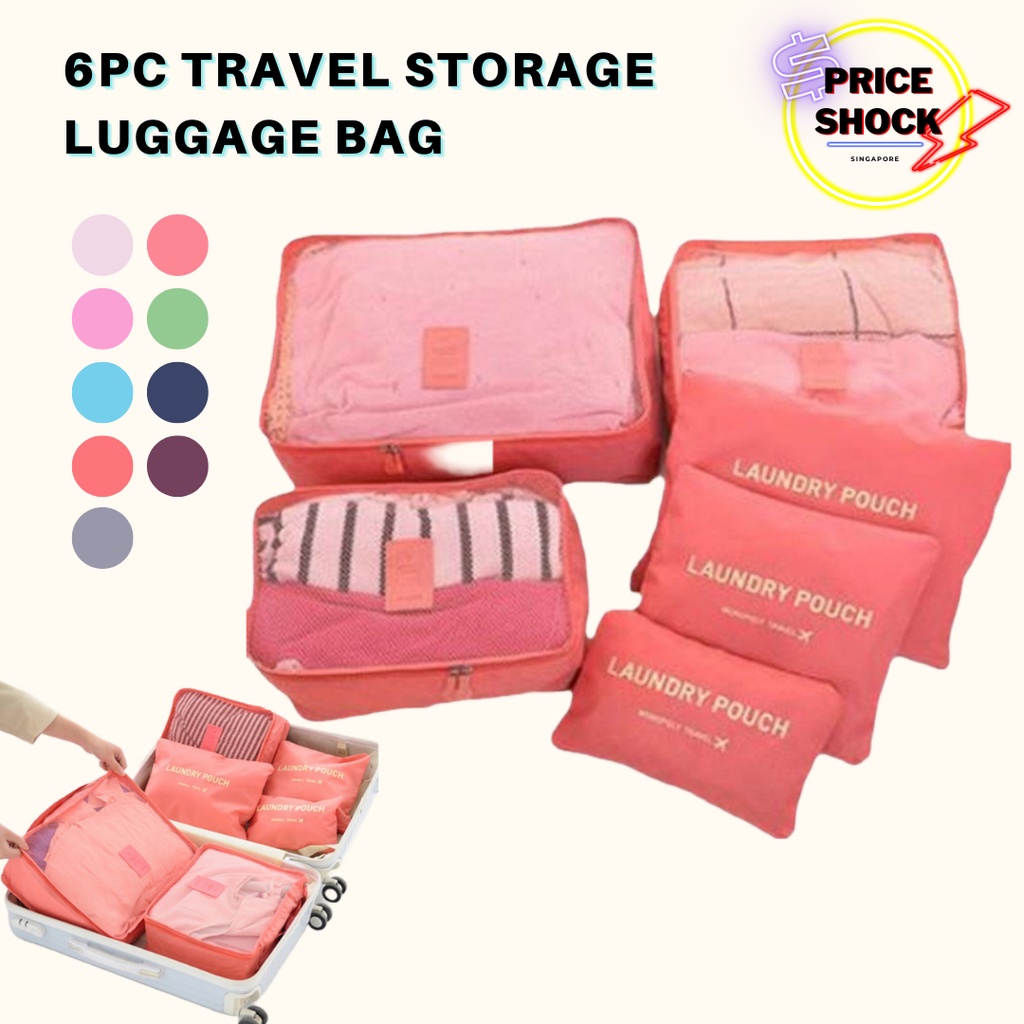 Luggage organizer storage bag set sales