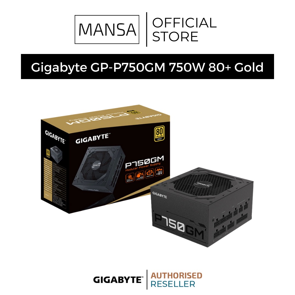 Gigabyte GP-P750GM 750W 80+ Gold store Power Supply