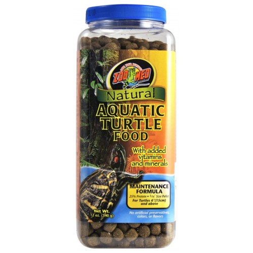 ZOO MED NATURAL AQUATIC TURTLE FOOD MAINTENANCE FORMULA (340g)(184g ...