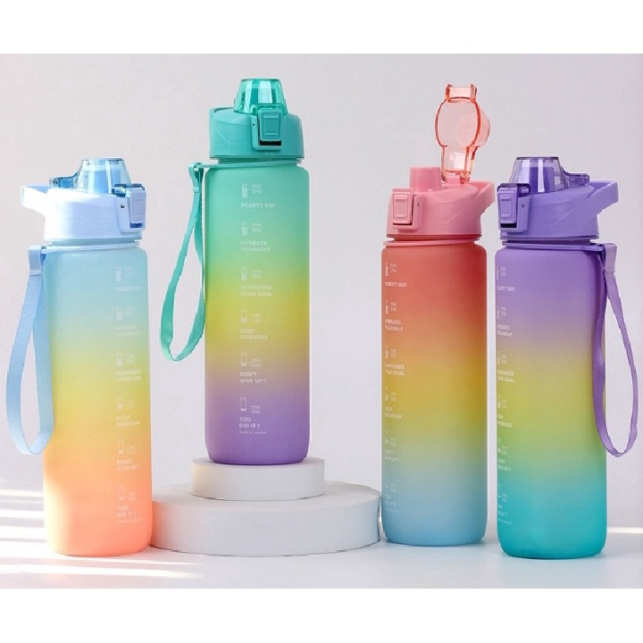 1liter Slim Drinking Bottle Slim Viral Suction Bottle 1000ml Korean ...