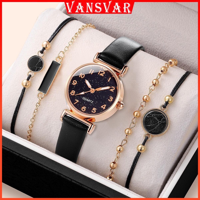 Watch bracelet 2024 set for ladies