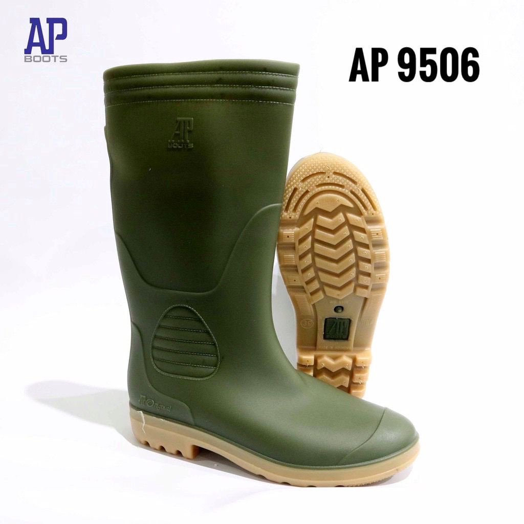 HIJAU Ap boots ORCA 9506 Green Shoes AP boots ORCA anti Rain anti Flood ...