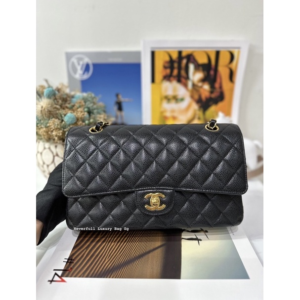 Chanel classic flap medium on sale black