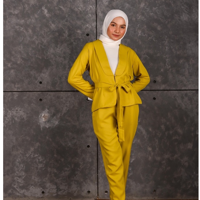 Michael's Collection - One Set Blazer Butterfly and Pants Miso Hijab Series - Gambar 2