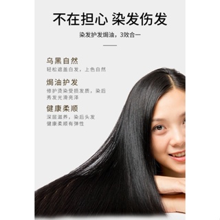 Jiang Xiao Cai Plant Extract Bubble Hair Dye Shampoo Pure Plant Extract ...