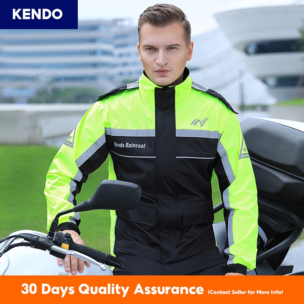 [Kendo] Motorcycle Raincoat With Hidden Shoe Cover Sport Raincoat Light