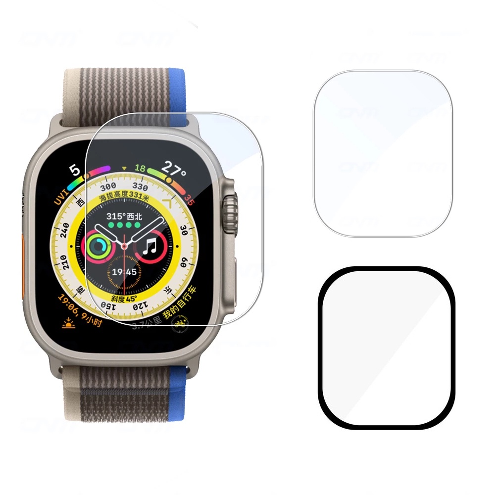 Tempered Glass and PMMA Screen Protector for Apple watch Ultra 49mm