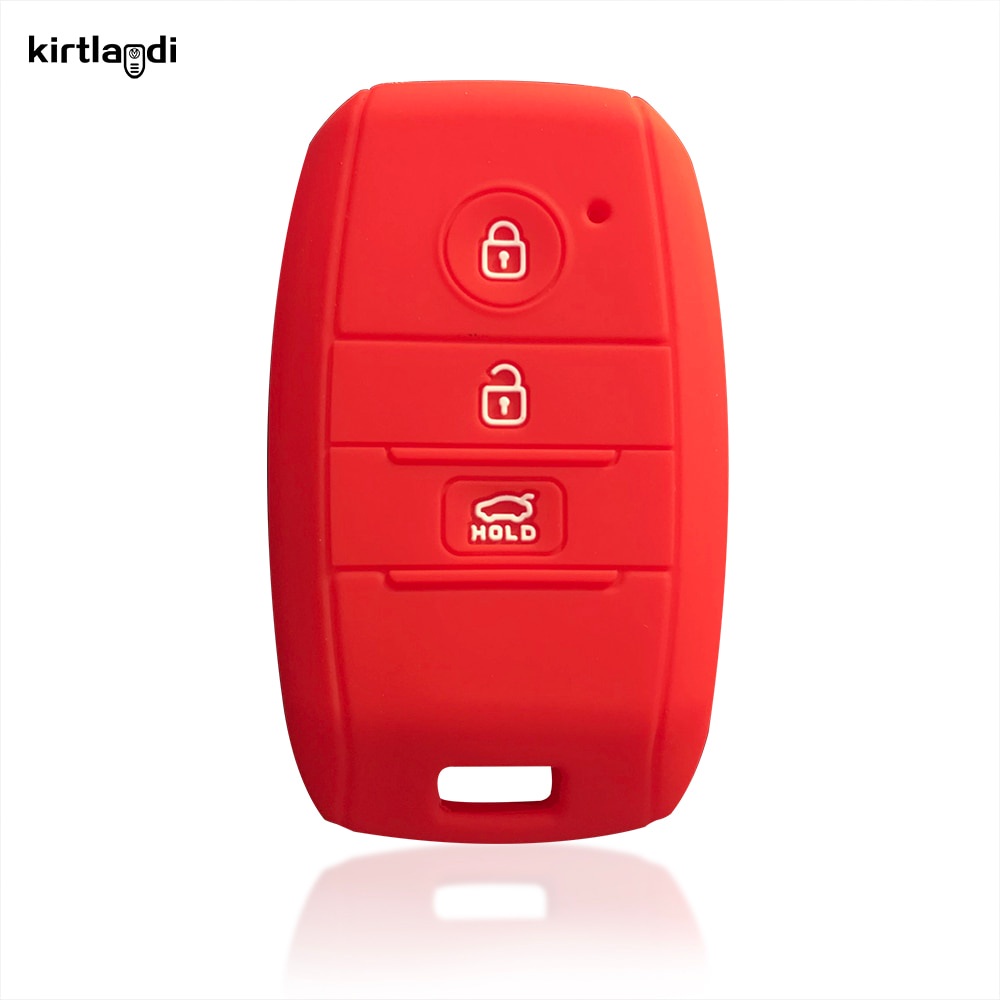 Comfortable in stock Silicone Key Cover Case Holder Keychain For Kia ...