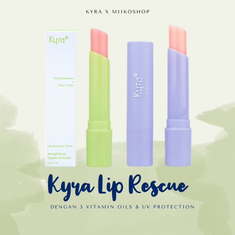 Kyra LIP RESCUE PINK with Color changing clear, LIP Serum, UV