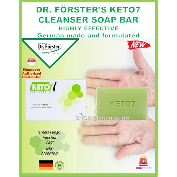 Fungal Cleanser Soap Body Wash Dr Forster Keto7 75g fungal antifungal
