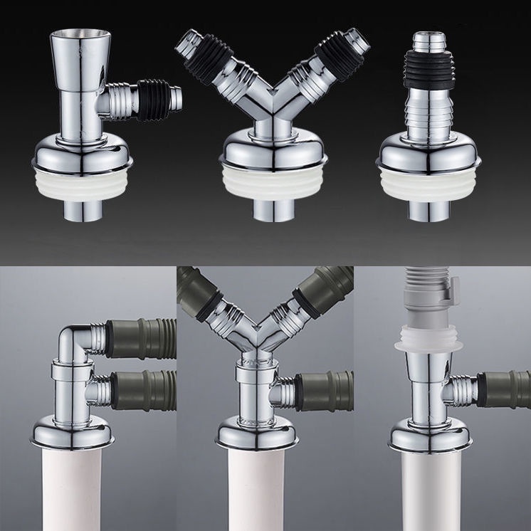 Washing Machine Drainage PVC Pipe Floor Drain Adapter InsectProof Odor