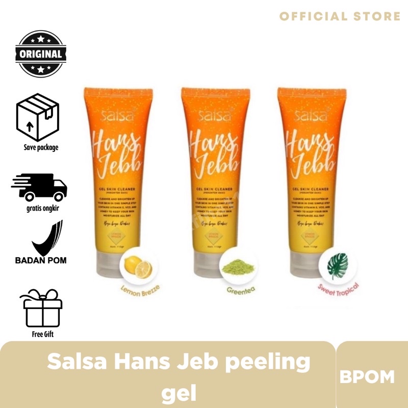 HITAM Salsa Hans Jebb Peeling Gel Exfoliating Skin Cleanser Scrub