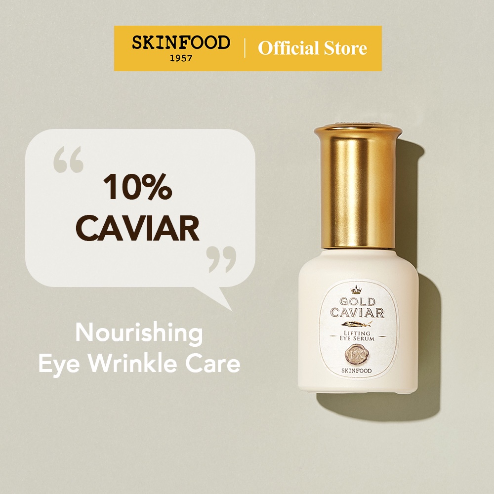 SKINFOOD] Gold Caviar EX Lifting Eye Serum 32ml / Gold with