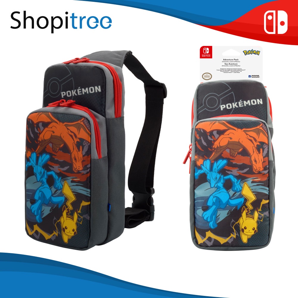 Hori Adventure Pack (Charizard, Lucario & Pikachu) for Nintendo Switch ...