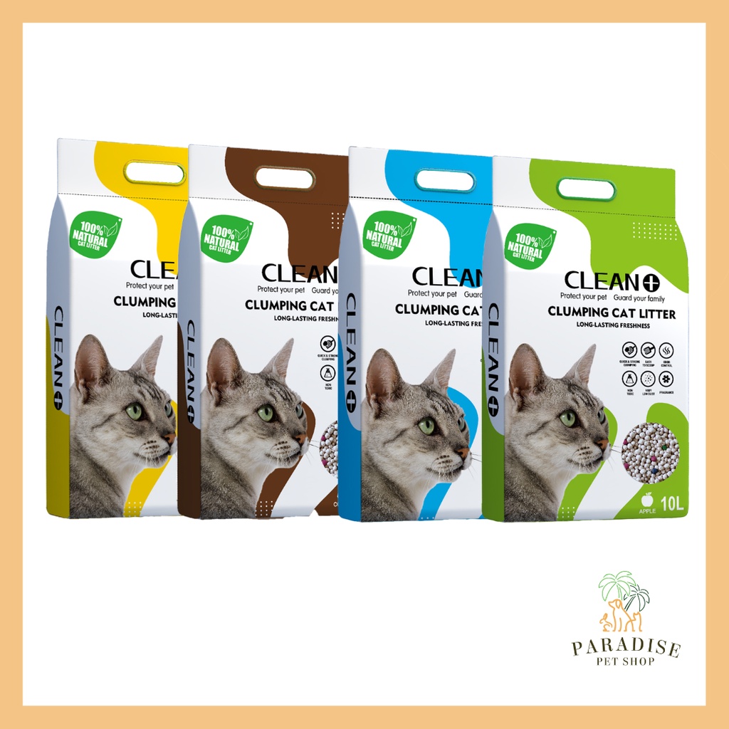 Clean + Clumping Cat Litter (10L) | Shopee Singapore