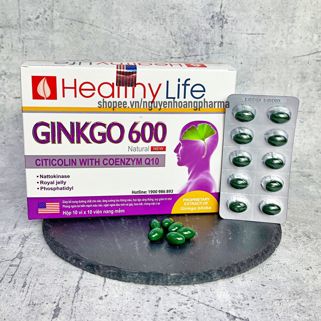 Ginko 600 Brain Tonic Tablets Help Strengthen Memory, Increase Cerebral ...