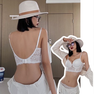 Backless Bra Invisible Bralette Lace Wedding Bras Low Back Underwear Push Up  Brassiere Women Seamless Lingerie Sexy Corset Bh