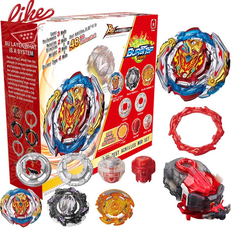 Laike Beyblade Burst B201 Zest Achilles Customize Set Spinning Top