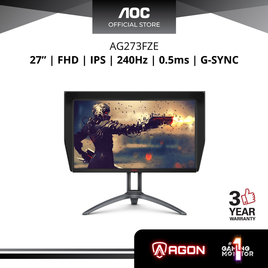 AOC China unveils two new 240Hz gaming monitors - the AGON AG273FZE and the  AOC C27G2Z