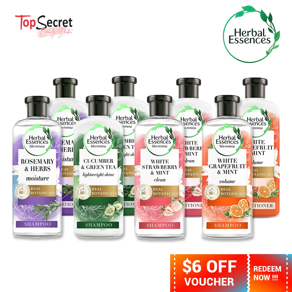 Herbal Essences Shampoo & Conditioner 400ml Rosemary / Cucumber Green