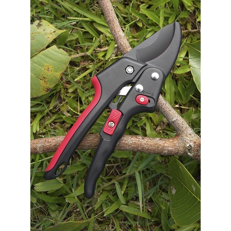Adjustable Ratchet Skip Garden Pruning Shear SK5 Steel Cutter Labor ...