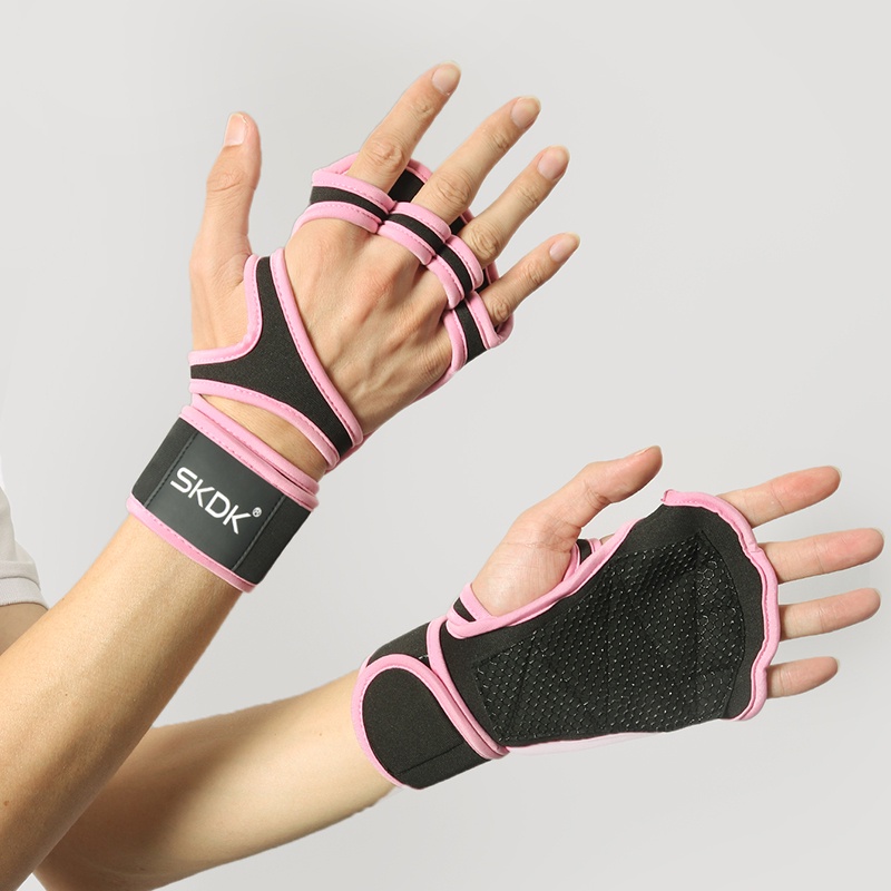 1 Pair Weightlifting Gloves Thin Style Breathable Wrist Protection Palm Fitness Protective Gear Men Women Equipment Training Horizontal Bar Anti Shopee Singapore