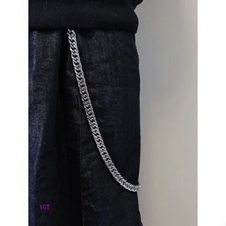 Stainless Steel Punk Waist Chain 45cm Trendy Key Chain For Pants