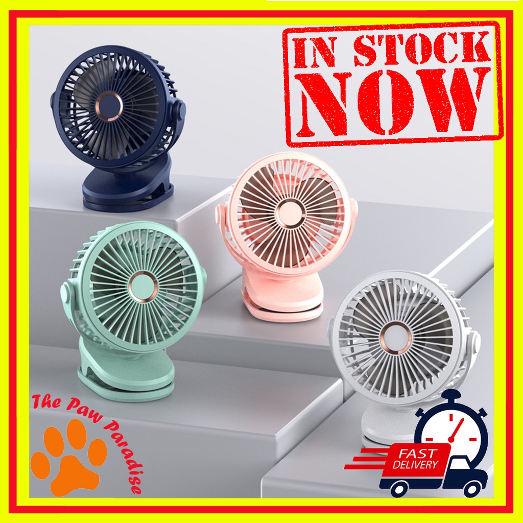 Usb Mini Fan Mini Student Class Quiet Office Desktop Clip Charging Fan ...