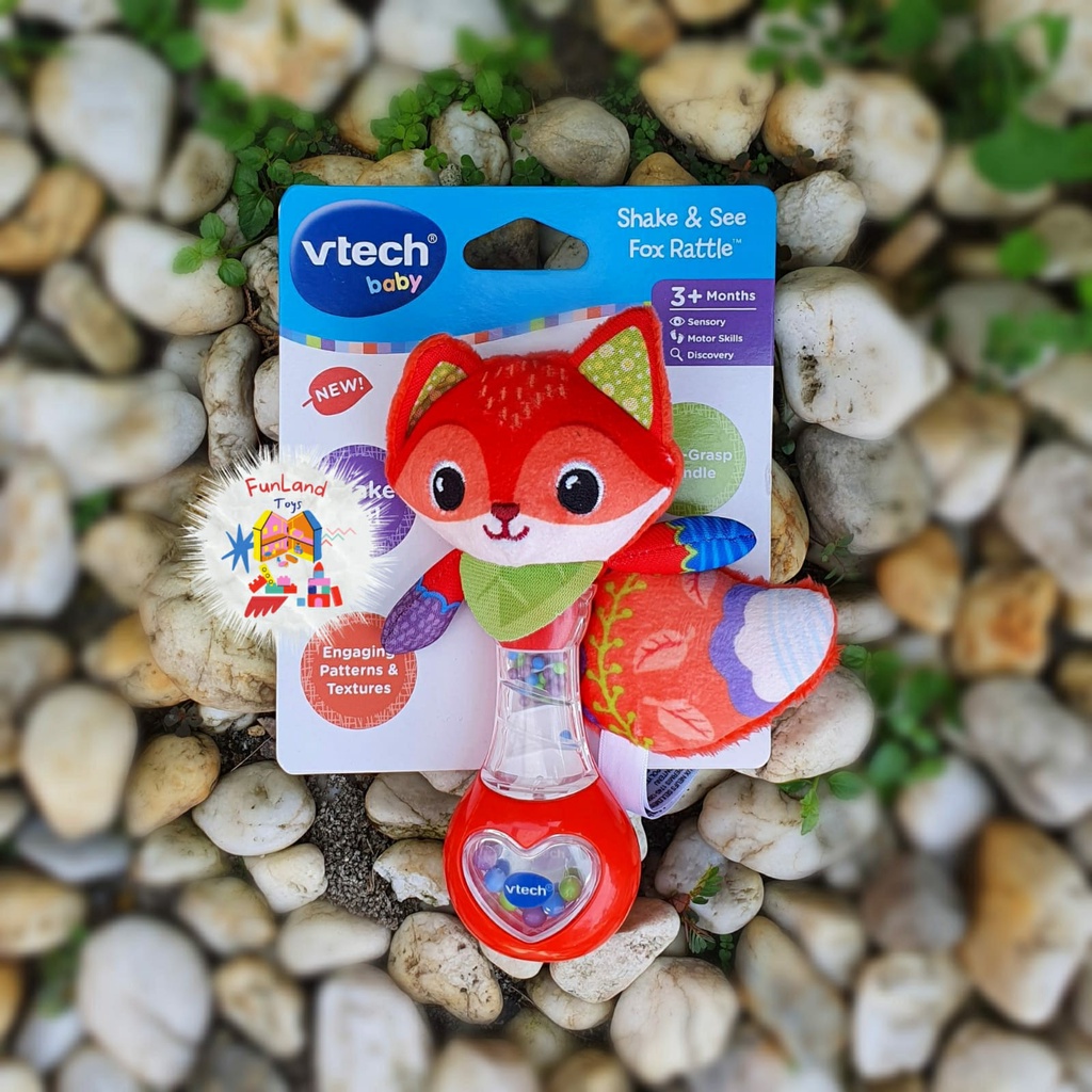 Vtech Baby Shake and See Fox Rattle | Shopee Singapore