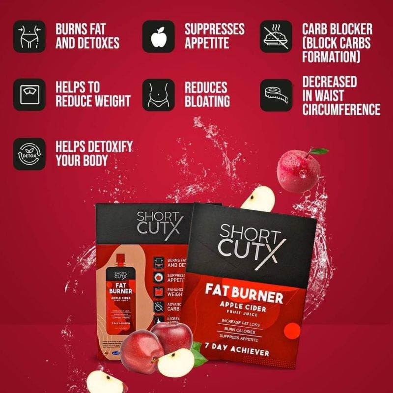 🇸🇬 NEXT Day Shipping‼️ShortcutX Fat Burner Apple Cider Fruit Juice