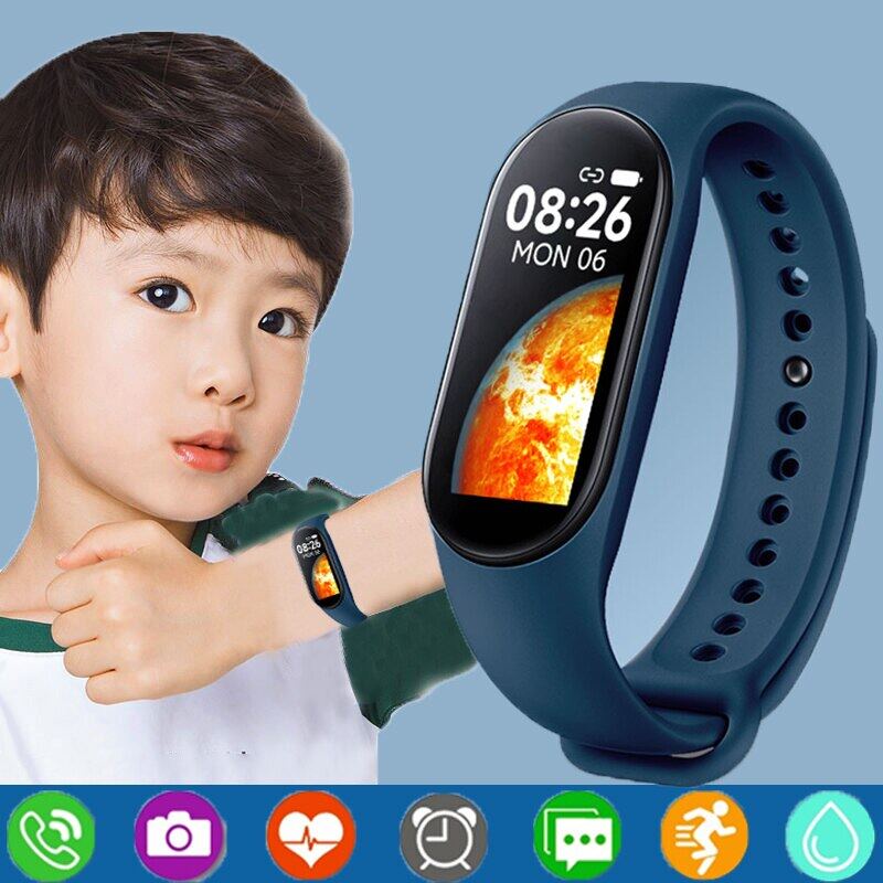 Bluetooth Smart Watch For Children Kids Watches Girls Boys IP67 Waterproof Customizable Dial Touch Screen SmartWatch Jam Pintar Anak Budak