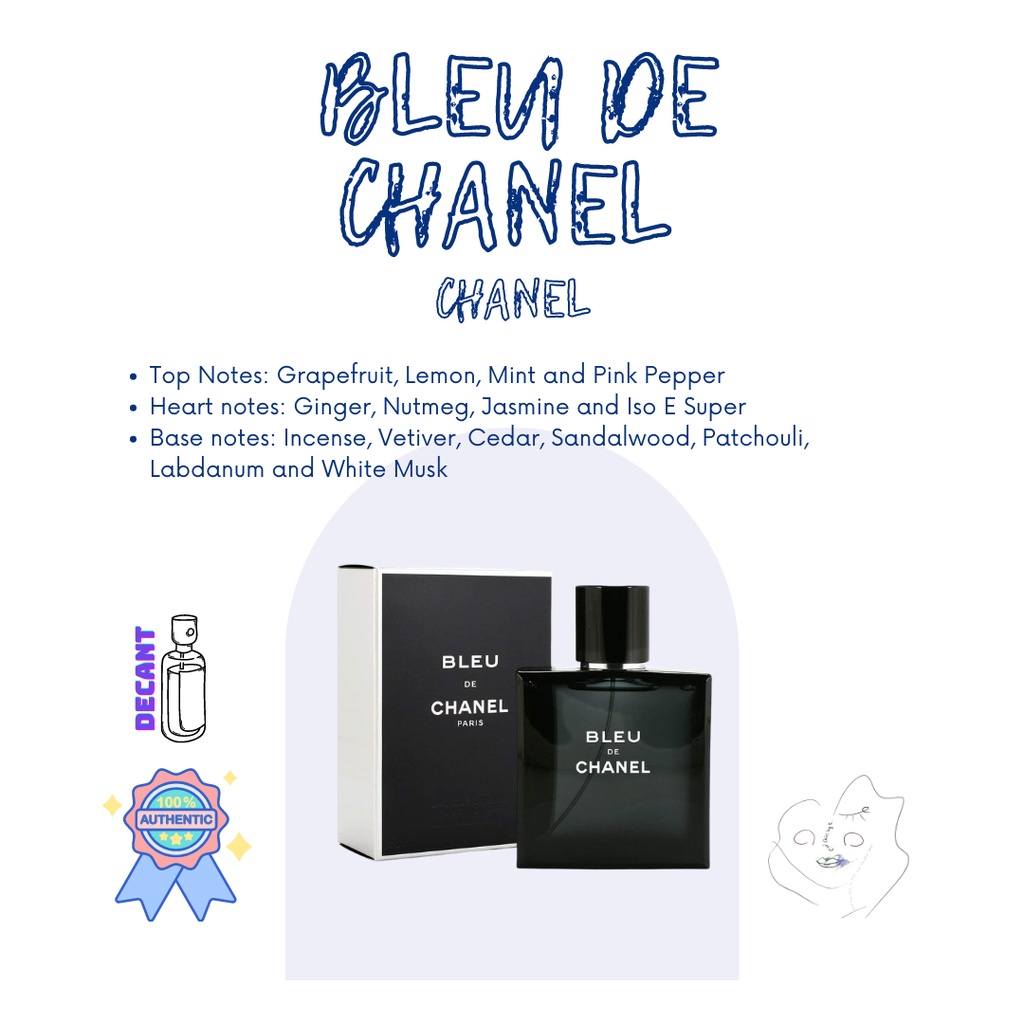 Amostra Bleu de Chanel Edp 5 Mililitros, Perfume Masculino Chanel Usado  27095026