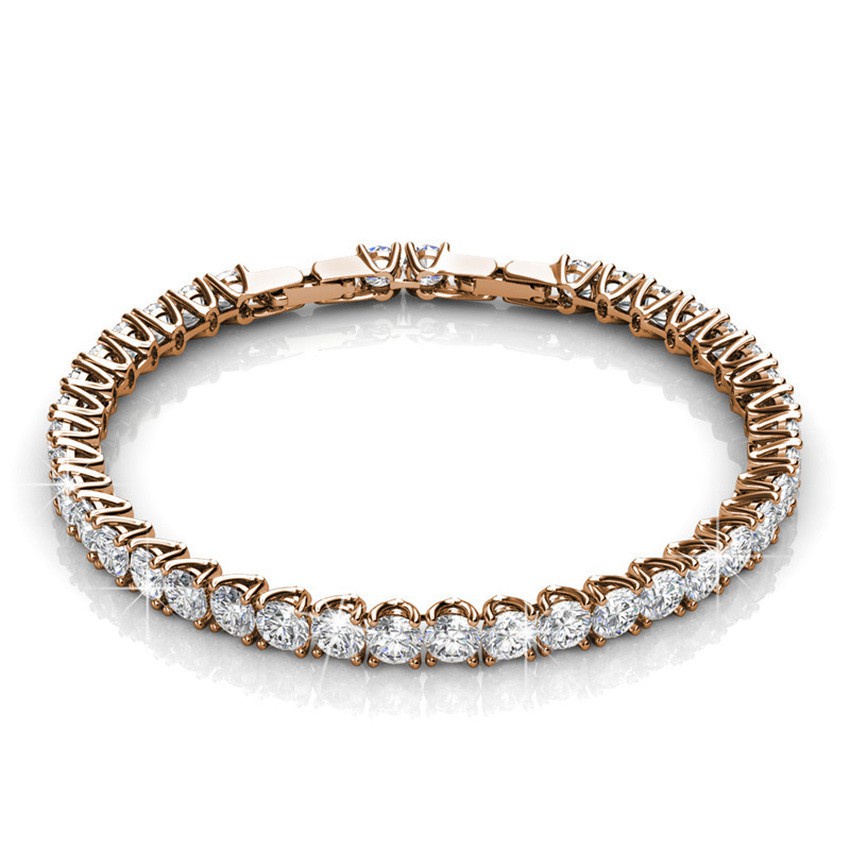 Venus Bracelet Rose Gold - Made with Swarovski Crystals