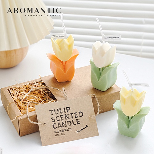 Aromantic Scented Candle in Tulip Shape