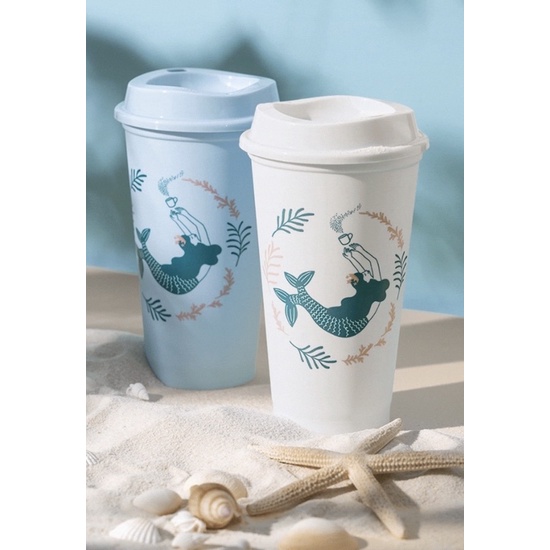 HTF Starbucks White Siren newest Tumbler with whale