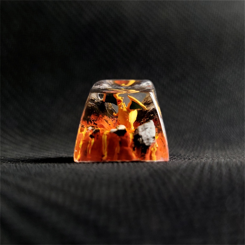 Mechanical keyboard buttons - Pokemon Charizard keycap - artisan keycap ...