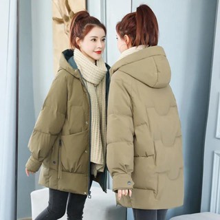 2024 Long Down Parka Snow Coat Women's Korean Fashion Thicken Winter Hooded  Loose Puffer Jacket Female Windproof Warm Outwear