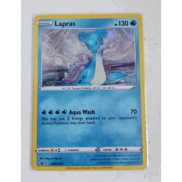 Pokemon swsh051 promo lapras holo card | Shopee Singapore