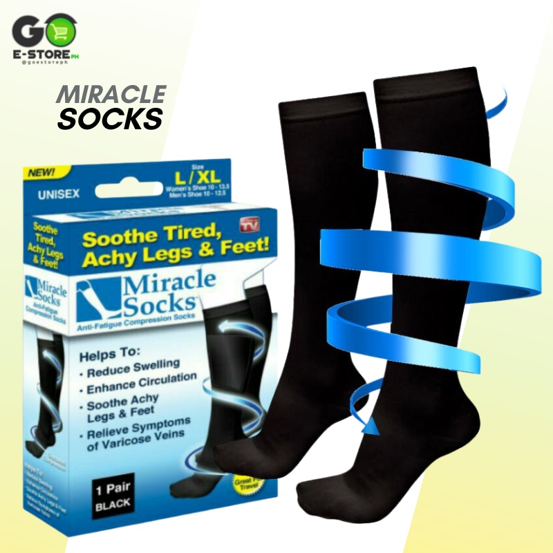 Miracle Socks Blood Circulation Legs Feet Foot Relives Varicose Veins