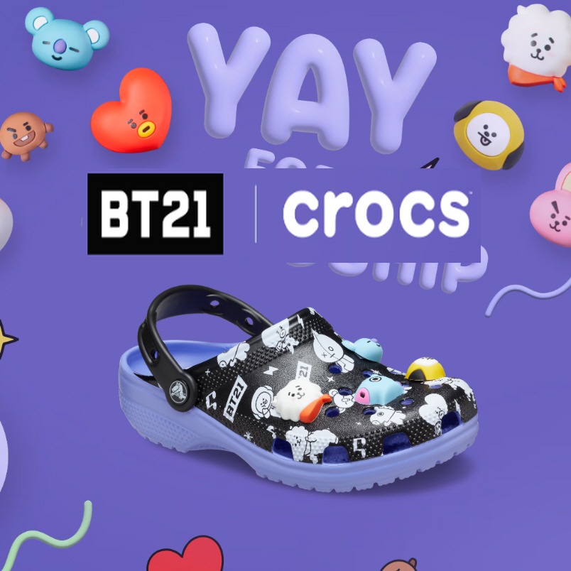 [BTS] BT21 X CROCS Classic Line Friends BT21 Clog 207967-0C4 (Official ...