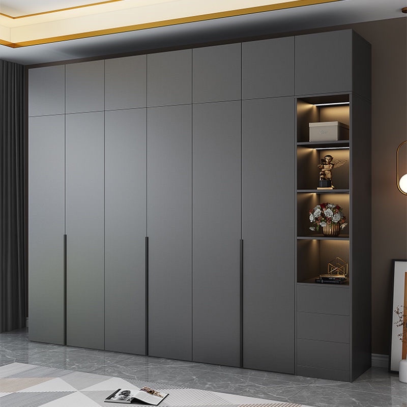2/3/4/5/6/8 Doors Modular Wardrobe Grey Bedroom 0.8/1.2/1.4/1.6/1.8/2/2
