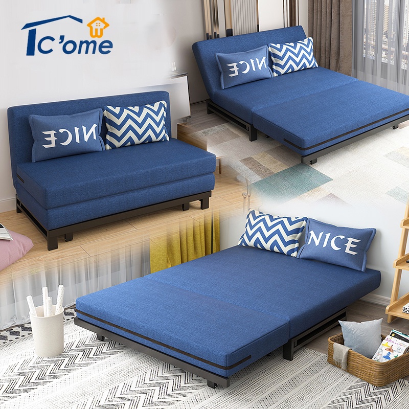 Foldable Sofa Bed Thick Material Living Room 2/3 Person Small Family