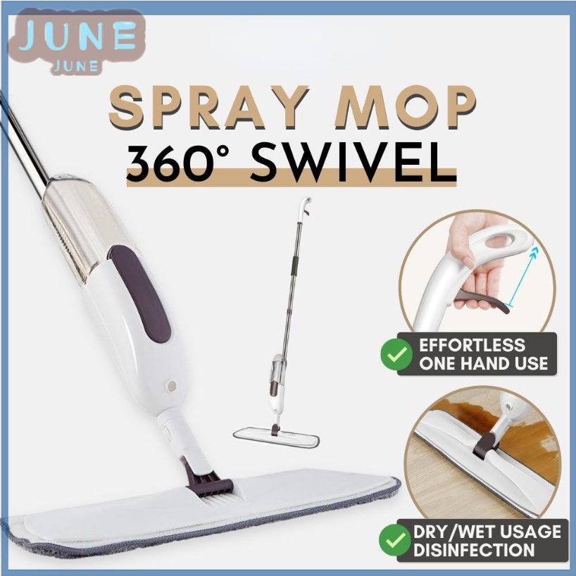 Spray Mop 360 Rotatable with 1 Mop Pads / Water Spray Flat Mop