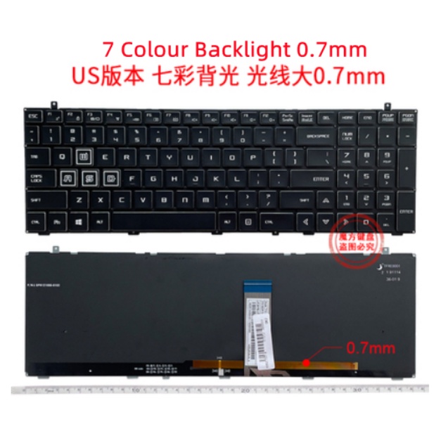 New Ones US Laptop Keyboard With Backlight X1 X2 X3 X3-S X6 X7 X6TI X6 ...