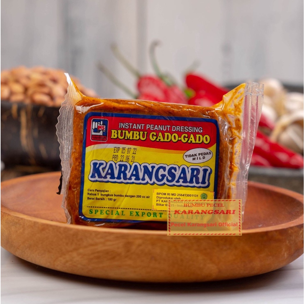 Karangsari Bumbu Gado Gado (Tidak Pedas / Pedas) | Shopee Singapore